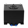 5 Gallon Universal Aluminum Fuel Cell Gas Tank Black Practical Auto Car Accessory