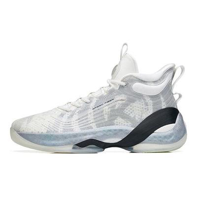 Баскетбольные кроссовки KT7 Pro Nitrogen Technology с амортизацией, противоскользящие, прочные, высокие, мужские, серо-белые 112231101-8