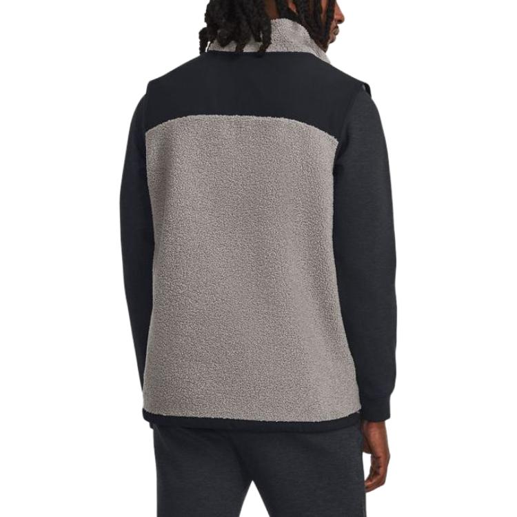 Under Armour Vests Men's Gray Stand Collar Moderate Other 1378848-294