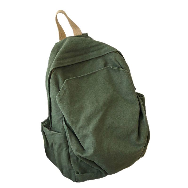 Женский ретро холщовый рюкзак: Вместительный, Прочный и Стильный для Колледжа, Путешествий и Многого Другого