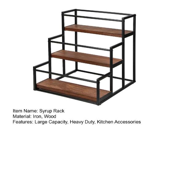 3-уровневая стойка для кофейного сиропа, держатель для 12 бутылок сиропа, прочная приправа для винных бутылок