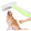 Pet Dog Cat Hairdressing Cleaning Opening Knot Comb Massage Brush with Non Slip Handle(green )