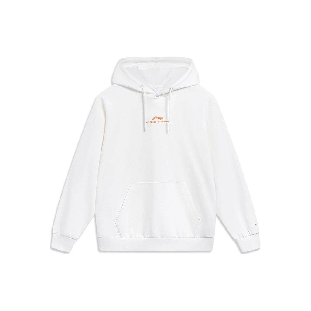 Li Ning Sports Lifestyle Series Logo Pullover Hoodie Unisex Hoodies Off-White AWDT597-6