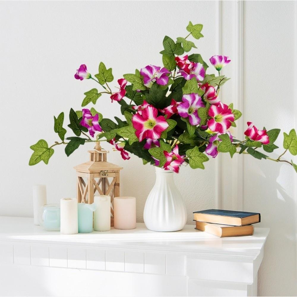 Искусственные петунии, устойчивые к УФ-излучению, Реалистичные, устойчивые к погодным условиям, Имитация листовых лоз, Яркие цвета, Искусственные петунии, Балкон