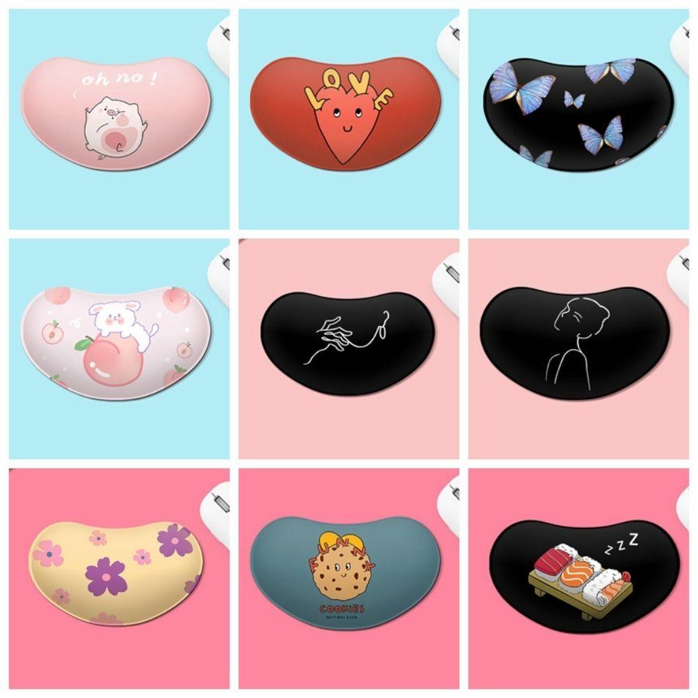 Резиновый коврик для мыши с рисунком из мультфильма, подставка для запястья, противоскользящий, противоскользящий коврик для мыши, подставка для запястья, женский