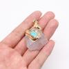 Crystal Pendant Necklace With Polished Multi Color Watercrystals For Fashion Accessories