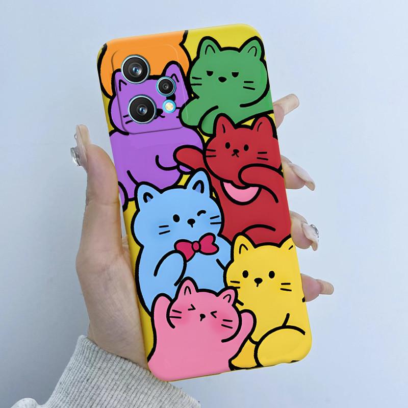 Чехол для телефона Realme 9 Pro Plus RMX3392 RMX3393 Дизайн 'Цветочная Девочка' Мягкий Силикон ТПУ Задняя Панель Для Realme9 4G RMX3521 Чехлы