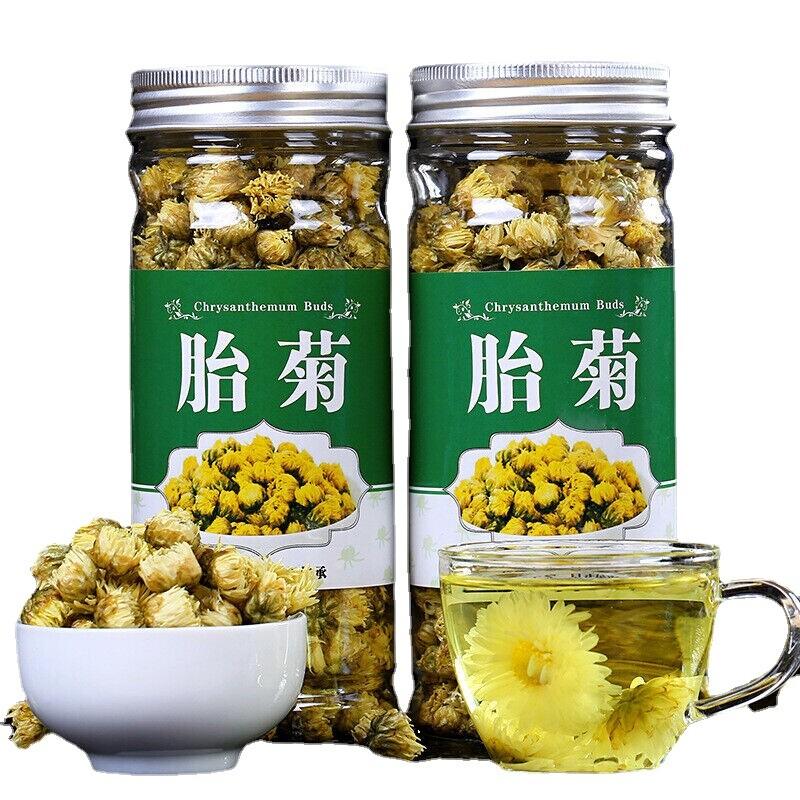 Organic Chrysanthemum Tea Fetus Flower Herbal Loose Leaf 35g Tin Premium