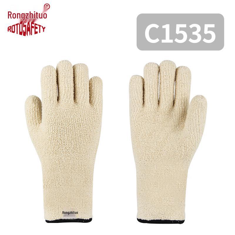 Огнеупорные Термостойкие Гибкие Арамидные Перчатки - Защита от Высоких Температур и Порезов