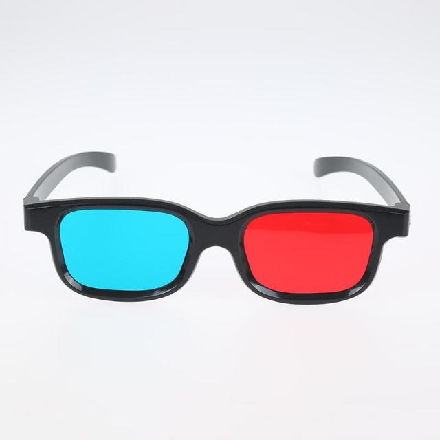 ПК Новая Черная Рамка Универсальные 3D Очки Пластиковые / Очки / Красные Синие Голубые 3D Очки Анаглифные 3D Фильм Игра Просмотр DVD / Кинотеатр