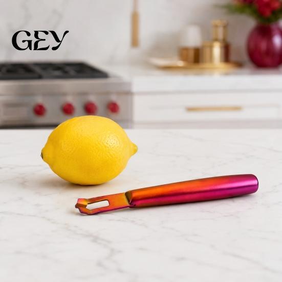 Colorful Kitchen Grater Stainless Steel Lemon Zester, Citrus Peelers for Orange Rust-proof Lime, Multifunctional Fruit Grater, Creative Gadget