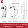 Stainless Steel Lock Body Lock Core Indoor Bedroom Lock Tongue Lock  Universal Type Room Household Silent Wooden Door Lock