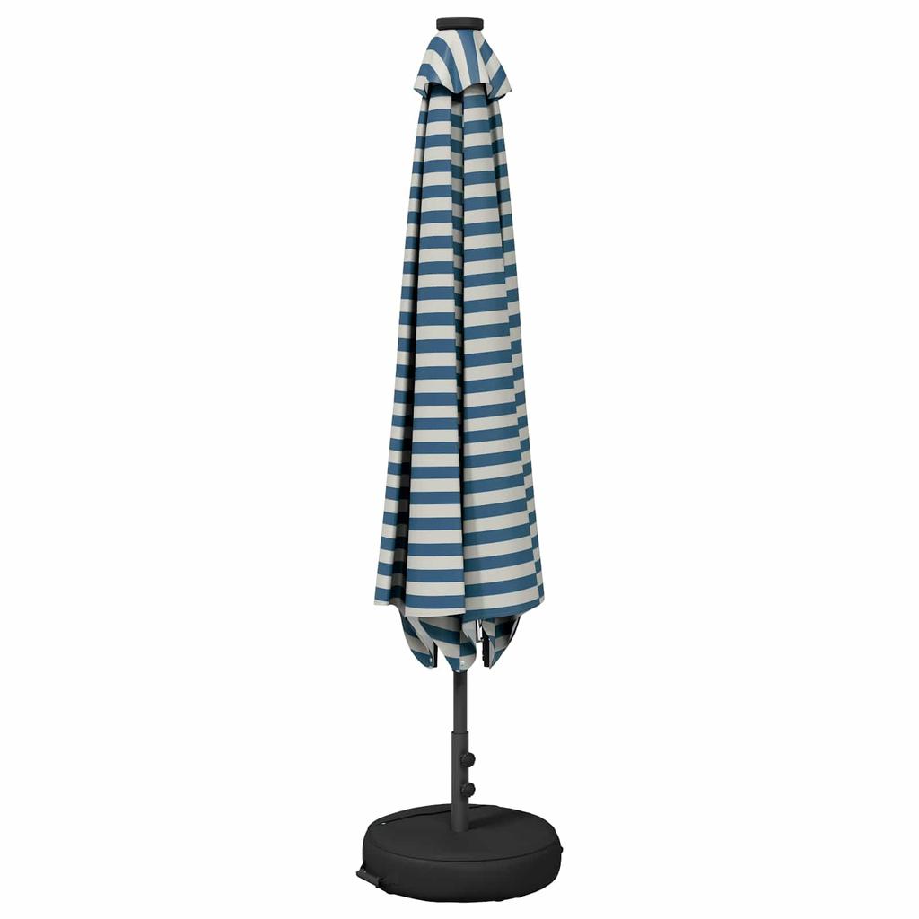 Garden Umbrella with LED Lights and Base 230 x 230 cm