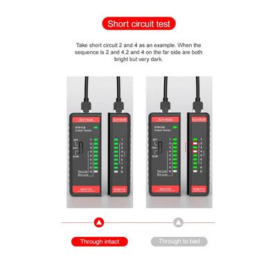 Сетевой Ethernet-кабельный тестер Инструмент для точного тестирования Устройство для RJ45 RJ11 LAN Телефонной линии Устранение неполадок кабеля