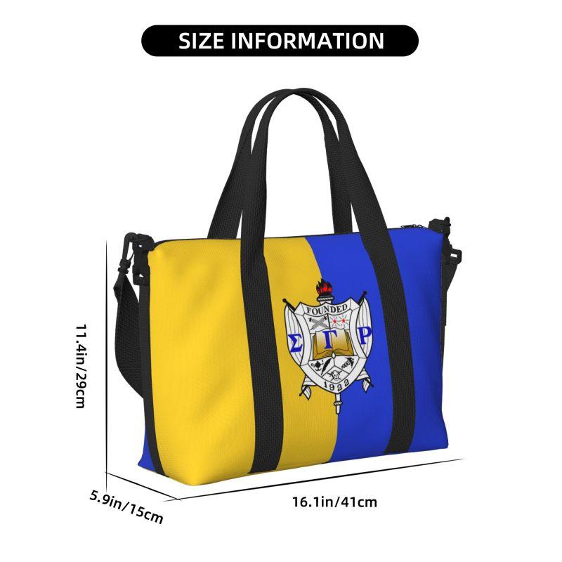Sigma Gamma Rho 1922 Print Travel Duffel Bags Waterproof Foldable Overnight Bag with Shoulder Strap Unisex Sports Gym Yoga Bag