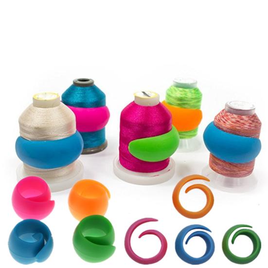 10/100 шт. эластичный скрученный держатель для ниток, многоразовый, с большой прочностью, сохраняет катушку с нитью в чистоте и организованности, швейная и вышивальная машина