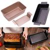 Bread Baking Mould Rectangle Loaf Pan with Handle Non-Stick Cake Toast Box Stainless Steel Baking Dishes for Barbecue Toast Tray