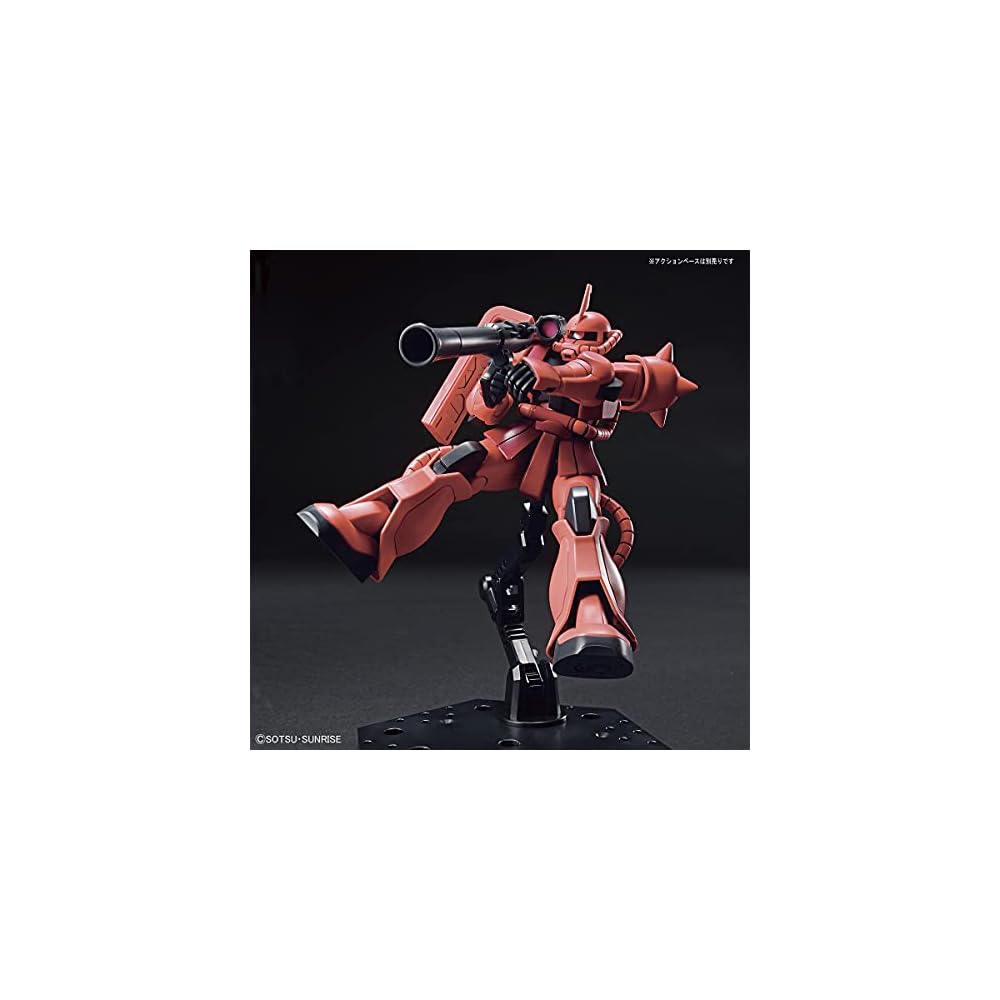 Bandai Spirits HGUC Мобильный доспех Гандам Заку II Чара 1/144 Масштаб Пластиковая модель-конструктор с цветовой кодировкой