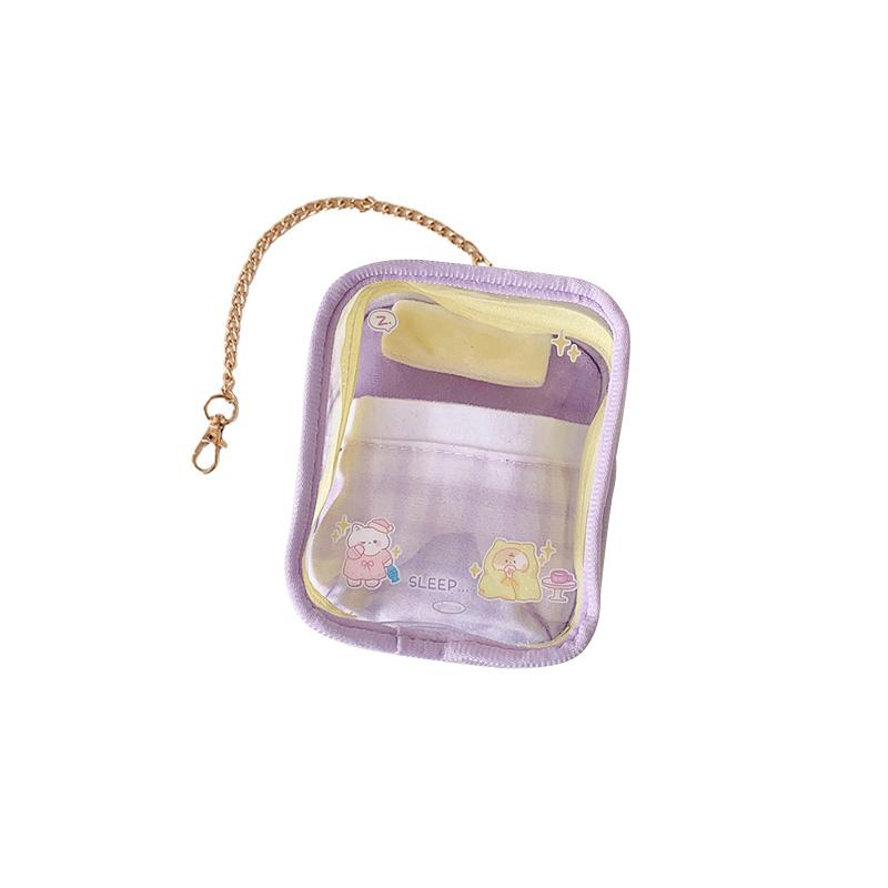 1 шт. сумка для хранения пылезащитный дисплей гаражный комплект ПВХ портативный милый кукольный помада высокая прозрачность модные аксессуары кулон