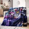 3D Print Overlord Anime Blanket Soft Sofa Cover Throw Blanket Fleece Tapestry Lightweight Warm Bed Blankets for Bedroom Couch