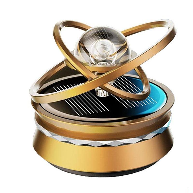 Автомобильный парфюм, аромат, автоматическое вращение, воздушная авто ароматерапия, чистый алюминиевый сплав, солнечная вращающаяся подвеска, планета, автомобильные аксессуары