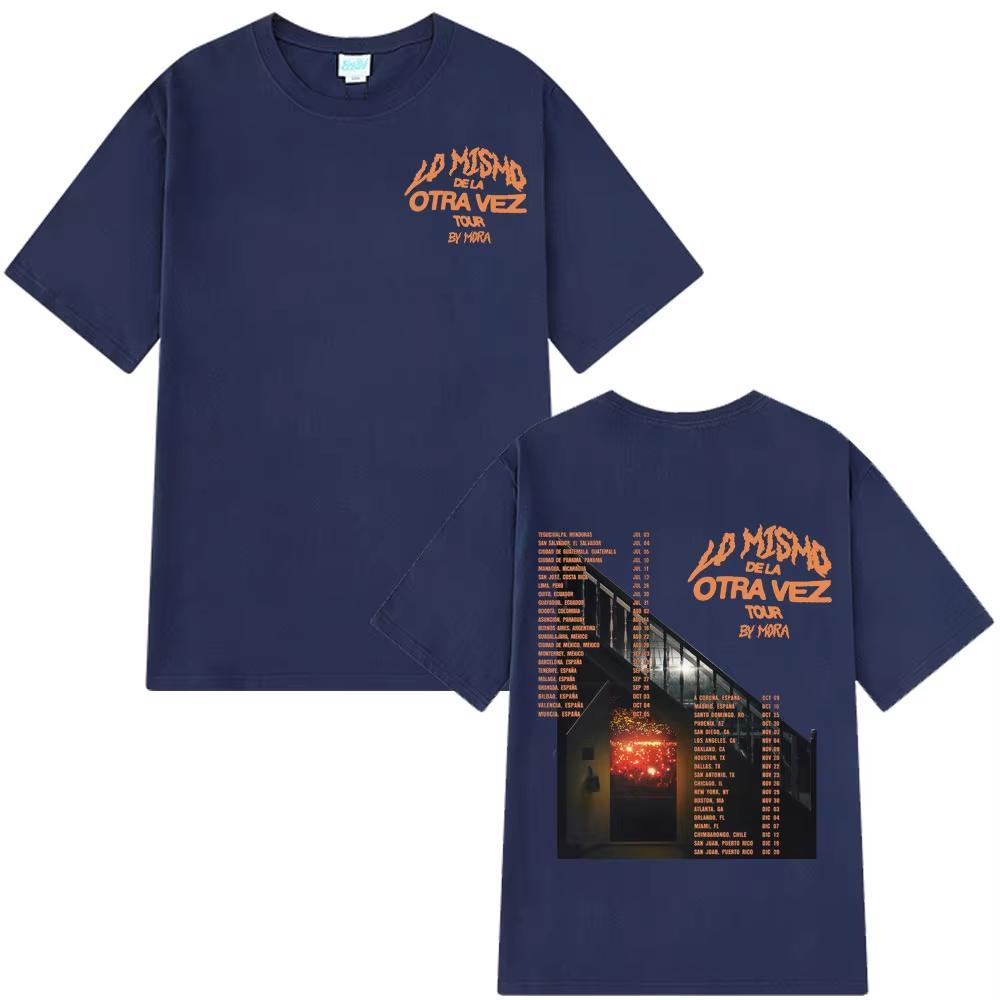Mora Lo Mismo Dela Otra Vez Tour 2026 Merch Gothic T Shirt Unisex Unisex Hip Hop Fashion Summer Oversized Harajuku Streetwear Tees