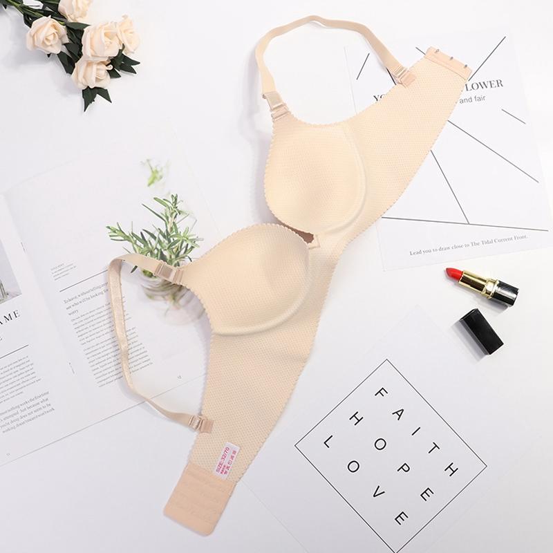 Deep V Bras For Women Push Up Bra Wire Free Seamless Underwear Plunge Intimates