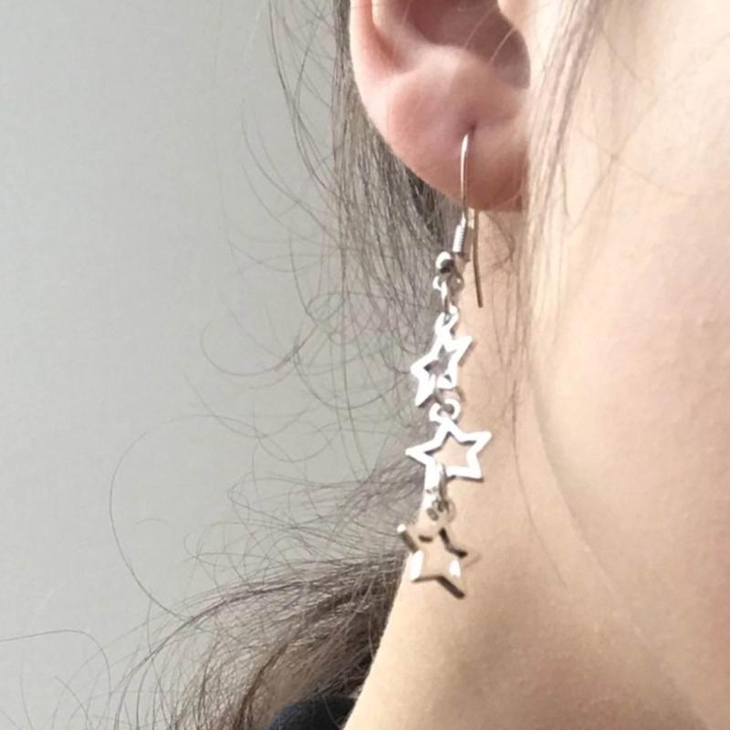 Популярные сплавные DIY аксессуары Полый пятиконечный звезда подвеска DIY ручной работы Браслет Ожерелье Серьга Зажим Материалы