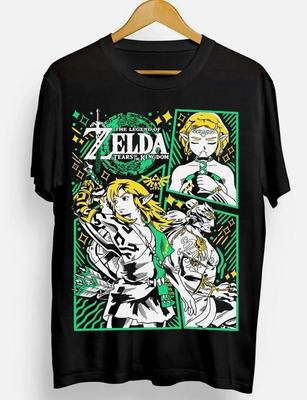 Аниме The Legend Of Zelda Черная футболка Размер S - 5XL Унисекс футболка