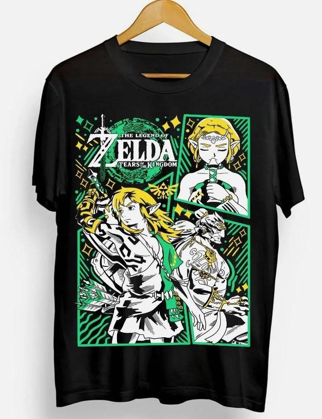 Аниме The Legend Of Zelda Черная футболка Размер S - 5XL Унисекс футболка