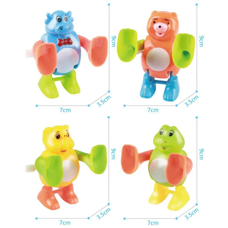 Новая заводная игрушка Детская мультяшная заводная Креативная вращающаяся Переворачивающаяся Головоломка с животными Маленькое животное Подарок для малыша