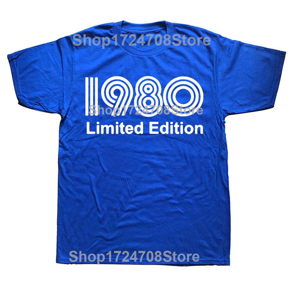 Novelty Awesome 1980 Limited Edition Funny 45th T Shirts Graphic Cotton Streetwear Short Sleeve Birthday Gifts Summer T-shirt