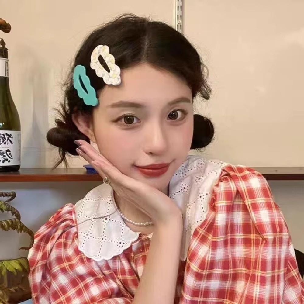 Flower Clouds Hair Clips Candy Color Child Hairgrips Fashion Headwear for Women Girls