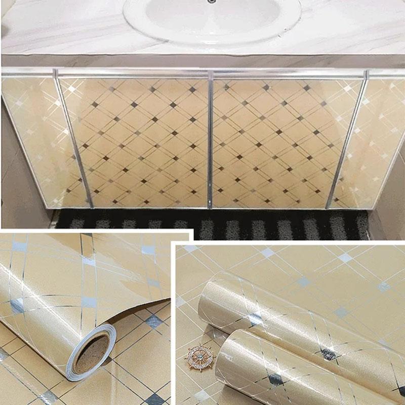 Жемчужно-белая декоративная пленка DIY ПВХ самоклеящиеся обои мебель декоративная наклейка кухонный шкаф водонепроницаемые обои