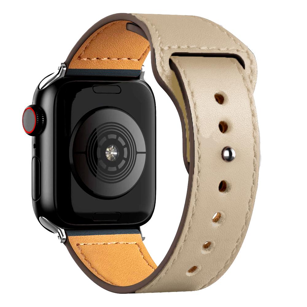 Leather strap For Apple watch band 44mm 45mm 49mm 40mm 42mm 46mm wristband correa bracelet iWatch series 8 9 10 11 SE 7 Ultra 3