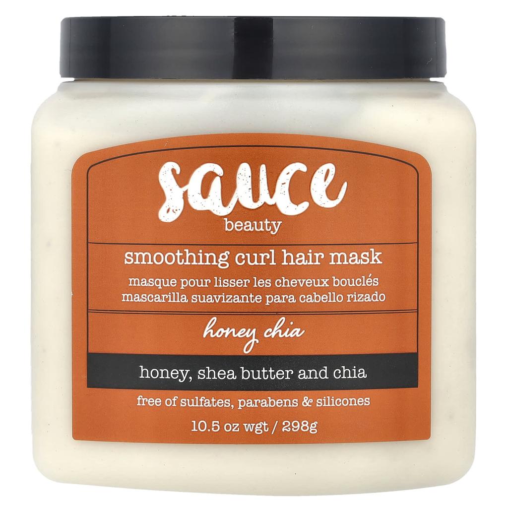 Sauce Beauty, Smoothing Curl Hair Mask, Honey Chia, 10.5 Oz (298 G)