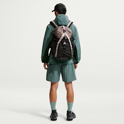 Мужские шорты Nike ACG Повседневные шорты Мужские Минеральный сланец/Черный ель/Черный/Пиковый белый Умеренные