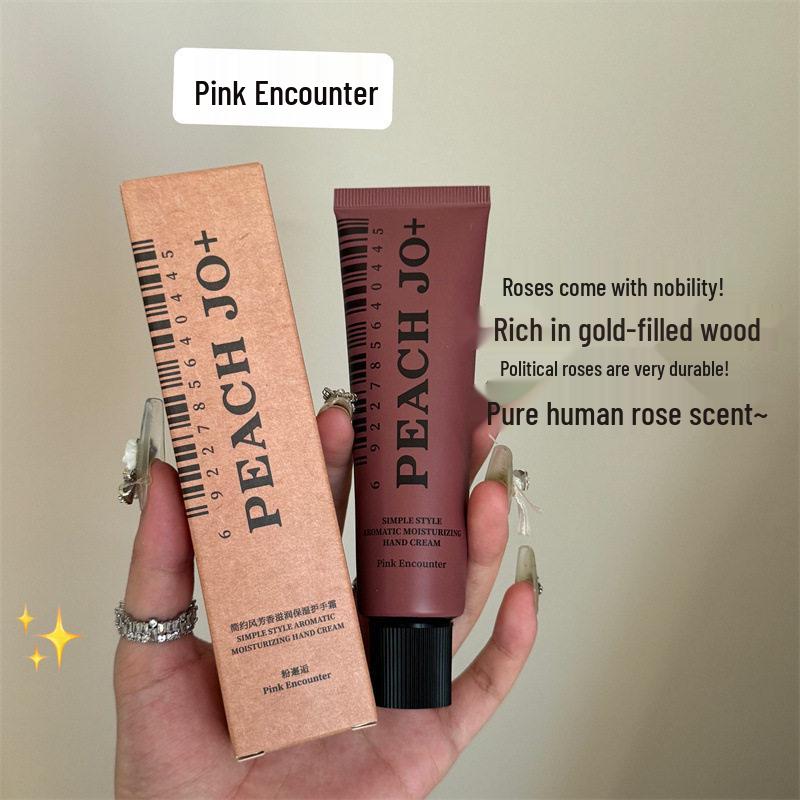 Peach-Scented Non-Greasy Moisturizing Hand Cream with Long-Lasting Fragrance