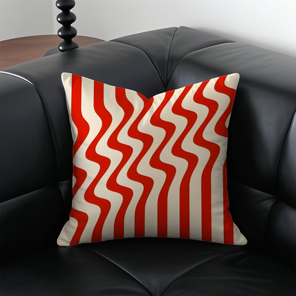 Ukiyoe Ocean Wave Pillow Japanese Style Cushion Cover Pillow Case Antidustmite Invisible zipper silky plush cushion