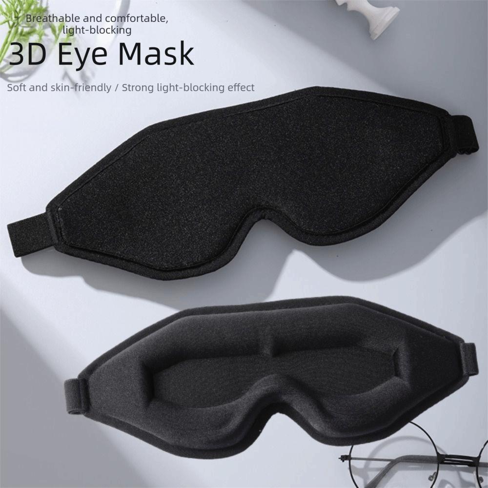 Deep Contoured 3D Sleep Eye Shade 3D Blindfold Eyepatch Eye Cover Side Sleepers