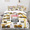 Excavator Duvet Cover Set King Queen Full Size Polyester Bedding Set Kids' Boys Girls Comforter Cover Engineering Vehicle