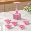 Diy Dessert Making Kit Dual-Head Pastry Mold, 2-in-1 DIY Baking Press Tool for Mooncake Kitchen Supplies Holidays Cookie Cake, Detachable