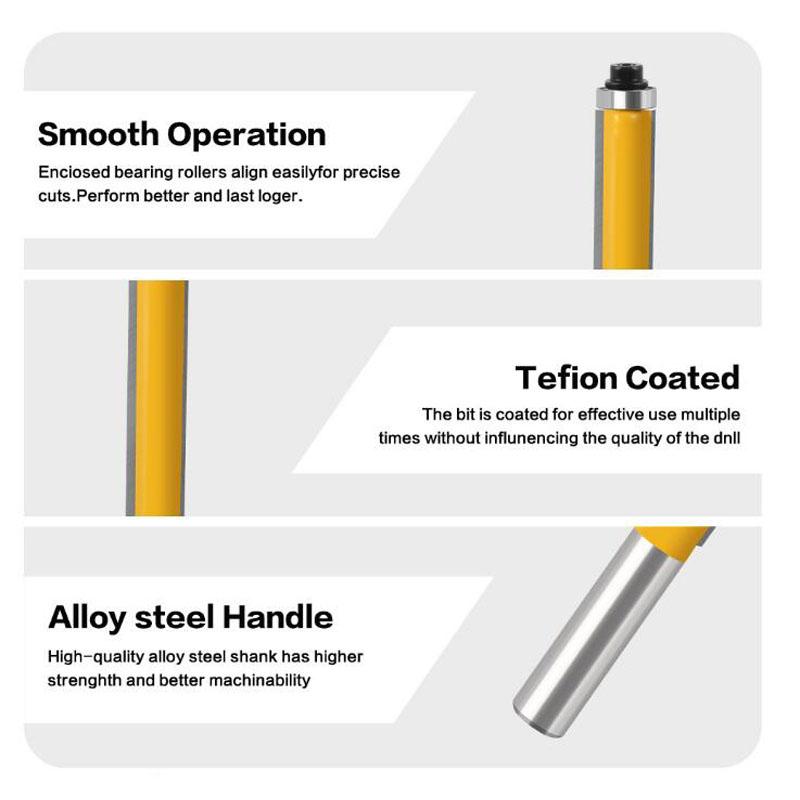 Фреза с хвостовиком 8 мм, фреза для фрезерования заподлицо, фреза для фрезы Madera, карбидная фреза для тупиа де Мадейра
