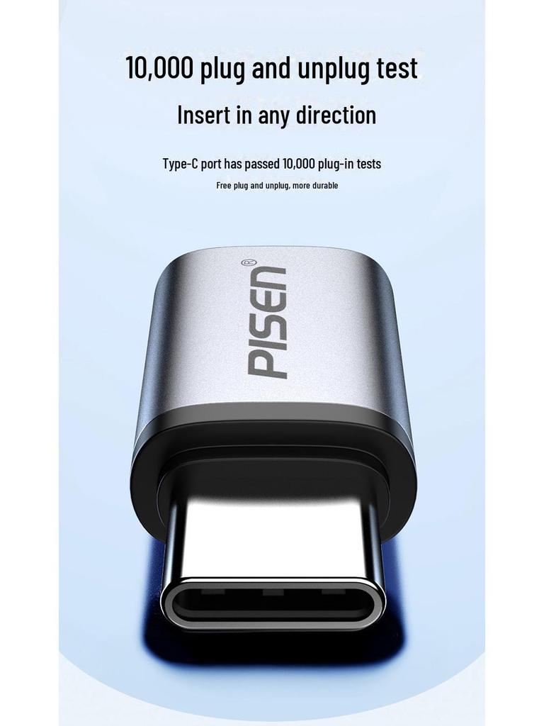PISEN USB-C to Lightning Adapter for Apple 15PD Fast Charging & Data Transfer