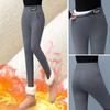 Lamb Down Leggings for Women In Autumn and Winter Plush and Thickened Wearing Black Oversized Cotton Pants Gray Tight and Warm Pants