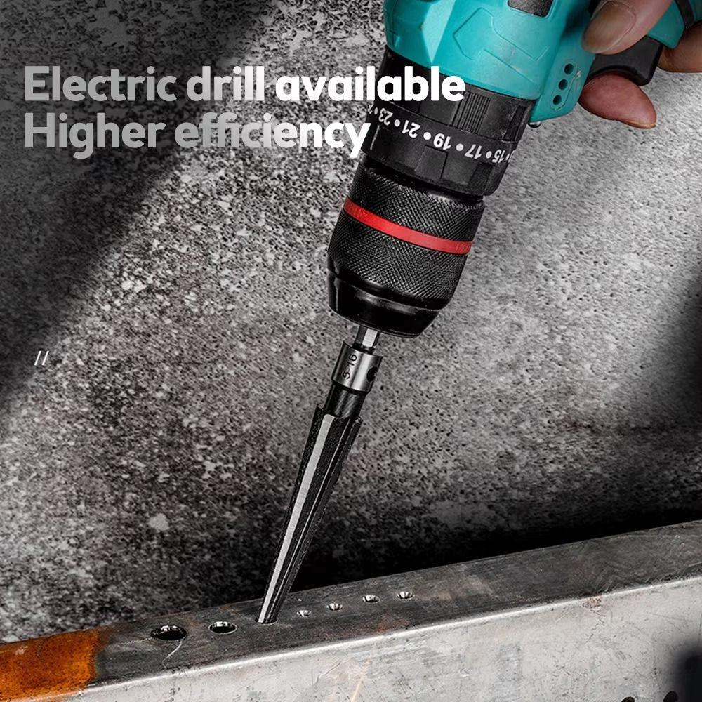 Hexagonal Shank Tapered Reamer Tool Carbon Steel Metal Hole Opener Hand Reamer Tool