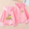Kids Cardigan Sweatshirt Girls Boy 3-12 Years Hoodie Zipper Style Popular Anime Print Sports Casual Fashion Loose Coat Clothing