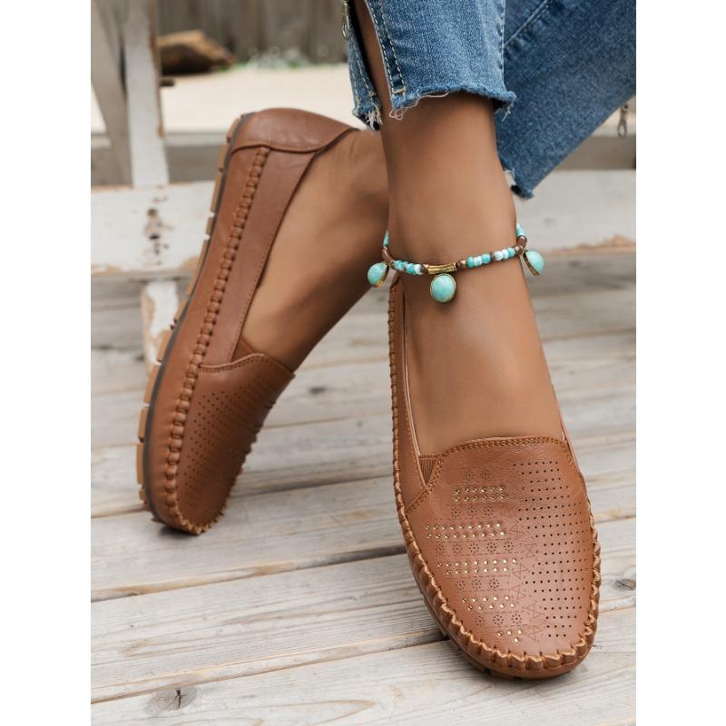 Однотонные ретро женские лоферы на плоской подошве модные, удобные и на низком каблуке