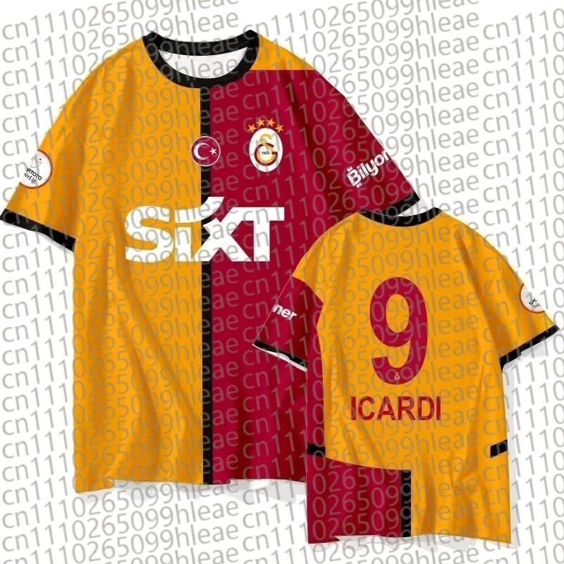 Командная форма Galatasaray Осмеен Футбольная футболка с коротким рукавом Дышащая Семейная