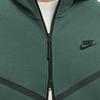 Nike Спортивная куртка Windrunner с капюшоном и полной молнией из материала Tech Fleece, зеленая, мужская, HV0950-338